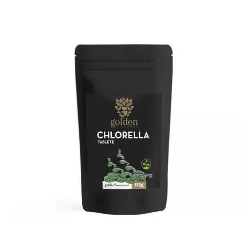 Chlorella Tablete 100% Naturale ECO, 125g/250 tablete | Golden Flavours