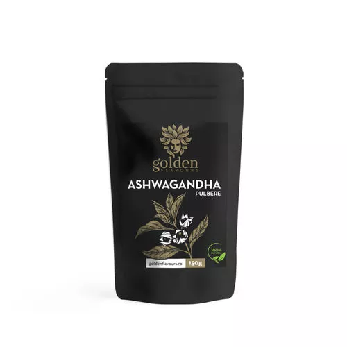 Ashwagandha pulbere 100% naturală, ECO, 150g | Golden Flavours 