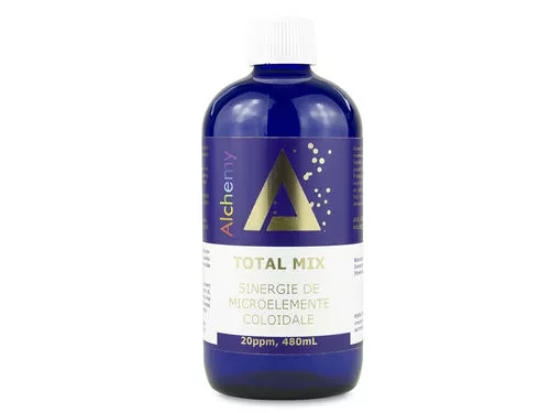 Total Mix, sinergie de aur, argint, platina, cupru, zinc, magneziu, vanadiu, crom coloidal 20ppm | Pure Alchemy