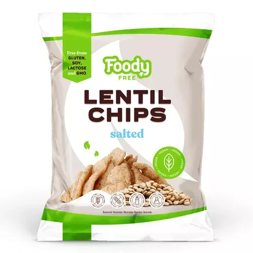 Chipsuri din Linte cu Sare, 50g | Foody Free