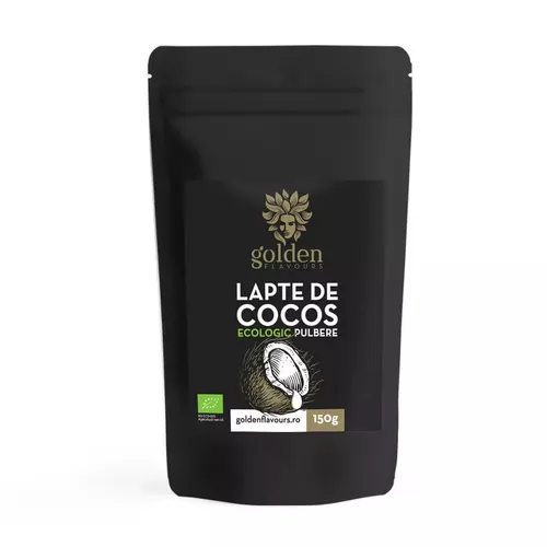 Lapte de cocos pulbere ECO 100% naturală, 150g | Golden Flavours 