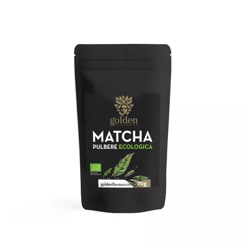 Matcha Pulbere ecologică 100% naturală, 70g | Golden Flavours