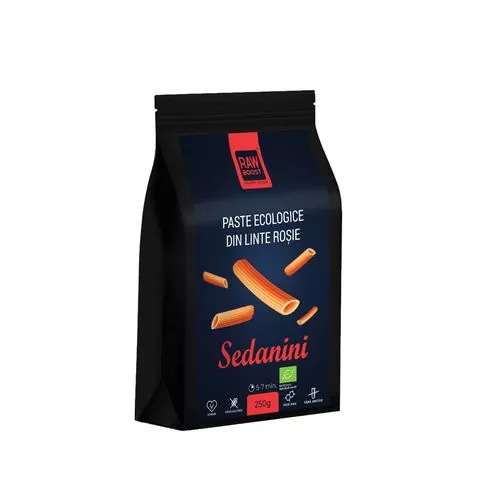 Paste Sedanini din Linte Roșie ECO, Fără Gluten, 250g | Rawboost