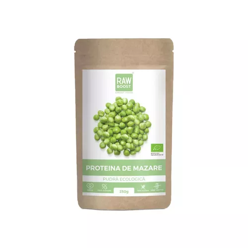 Proteină de mazăre pudră ECO 250g | Rawboost