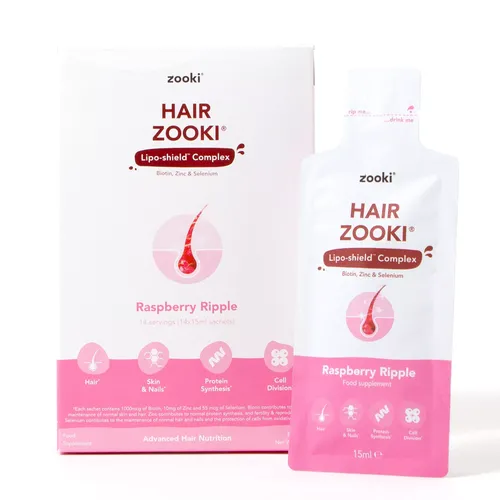 Supliment lipo-shield pentru Păr, cu Aromă de Zmeură | Zooki