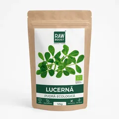 Pudră de Lucernă (Alfalfa) Ecologică, 125g | Rawboost