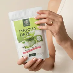 Matcha Date Latte cu Coama Leului, Pudră de Curmale și Ghimbir, Energie și Focus până la ultimul task, ECO, 300g | Golden Flavours