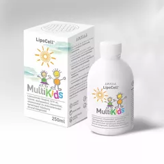 Multikids - supliment lipozomal pentru copii, cu gust de piersici, 250ml | Hymato 