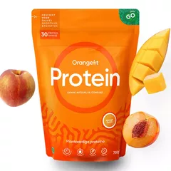 Proteină vegetală cu aromă de mango și piersică | Orangefit